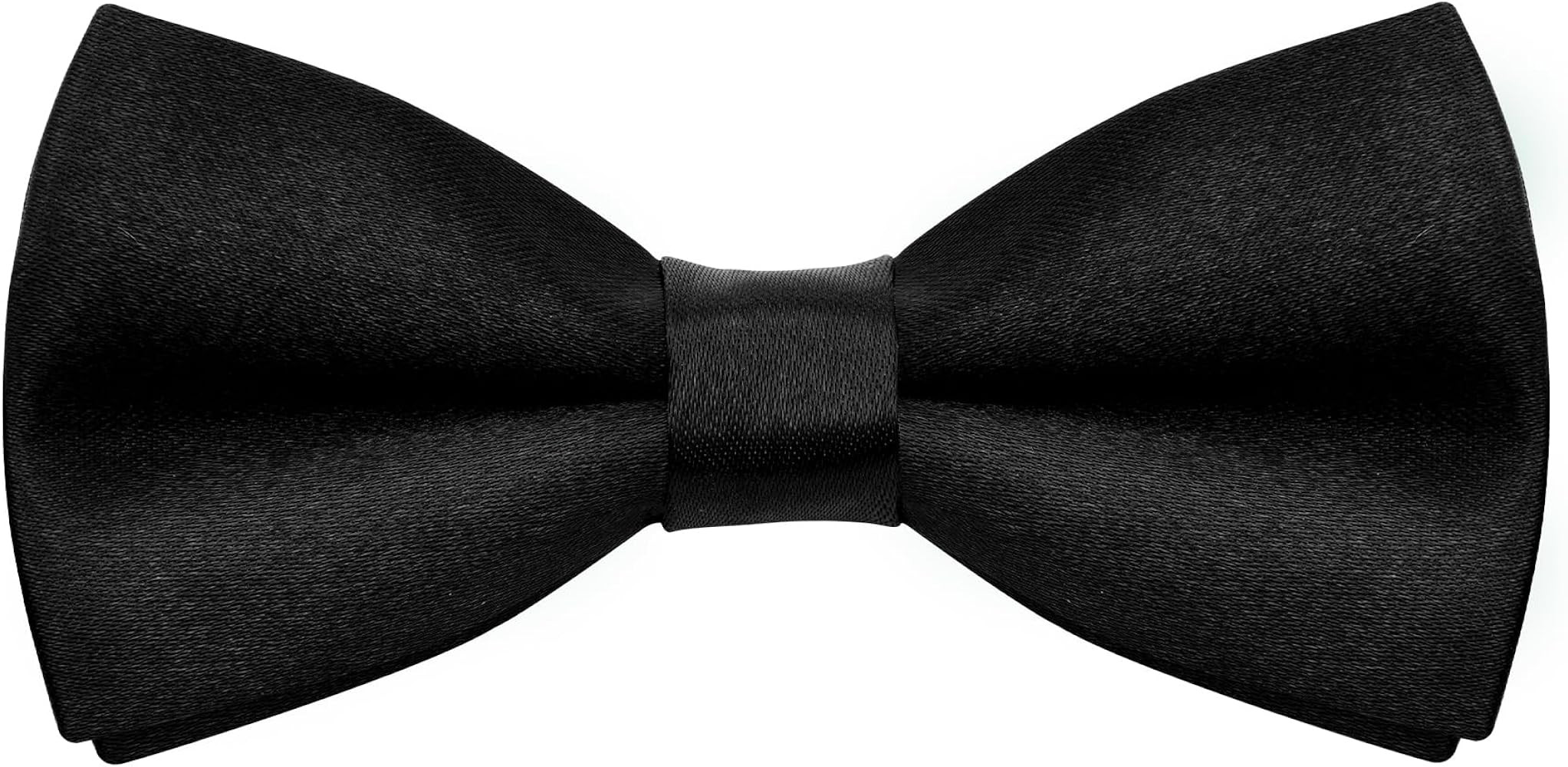 Kids Bow Tie Classic Solid Color Satin Bow Tie Adjustable Neck Bowtie for Kids Wedding Party | Amazon (US)