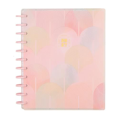 Happy Planner Disc-Bound Planner July 2026–June 2027, Includes 3 Extra Months and 2 Sticker Sheets, Big Size, 8.5" x 11", Dashboard Layout, Spring Sherbet | Amazon (US)