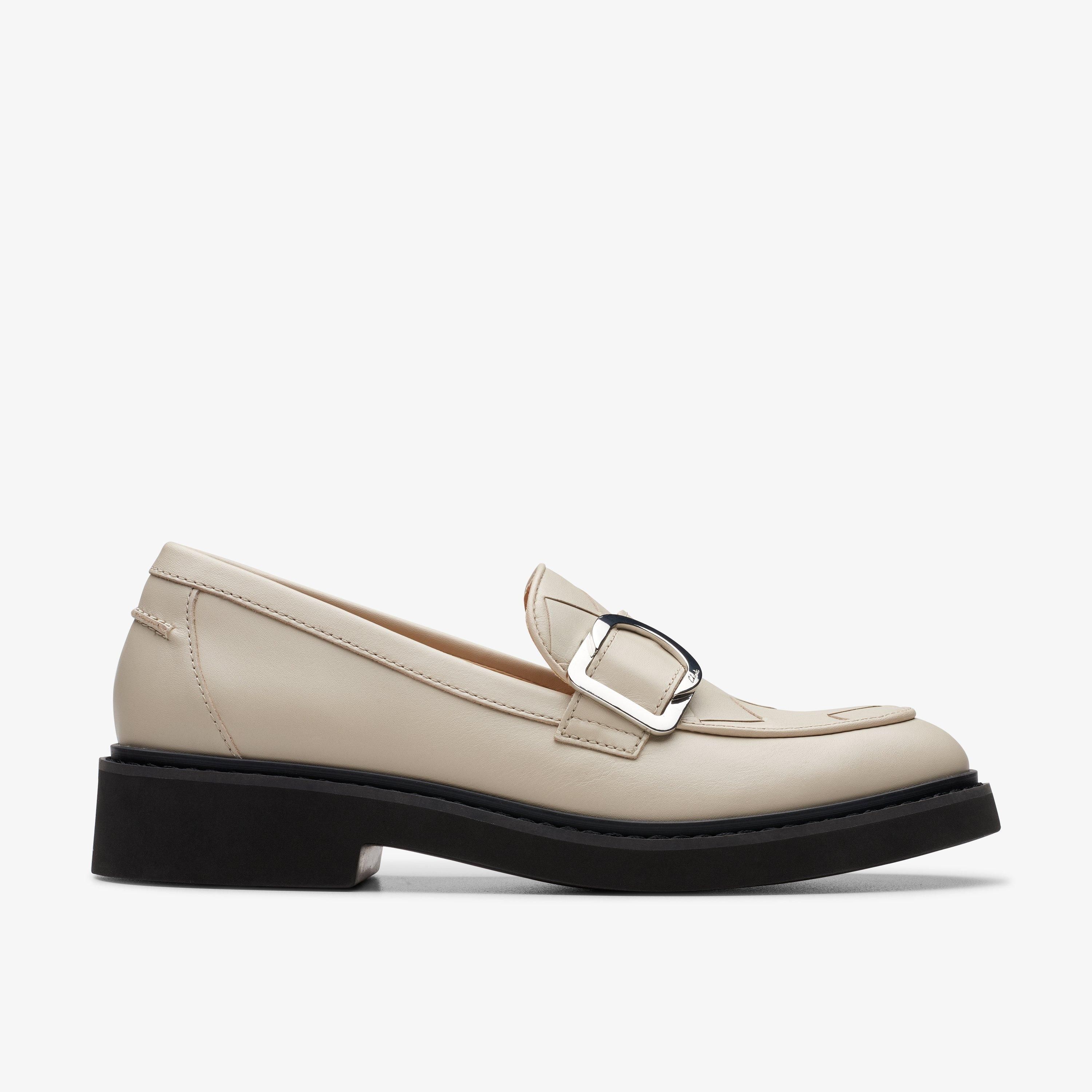 WOMENS SPLEND PENNY Ivory Leather Loafers | Clarks US | Clarks (US)