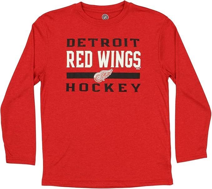 Outerstuff NHL Boys Youth Team Logo Long Sleeve T-Shirt | Amazon (US)