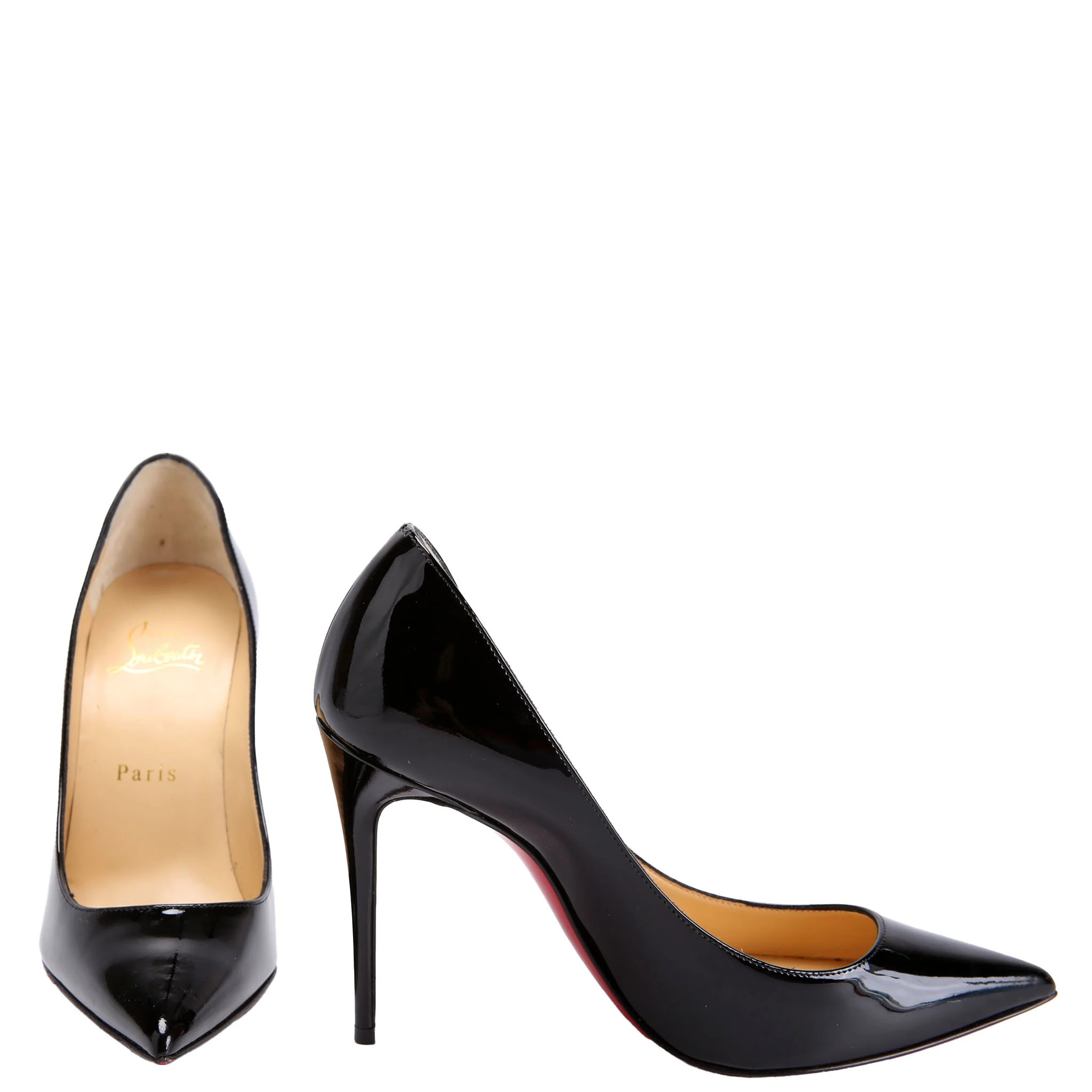 So Kate Patent 100MM Pumps Size 35.5 Black | Keeks Designer Handbags