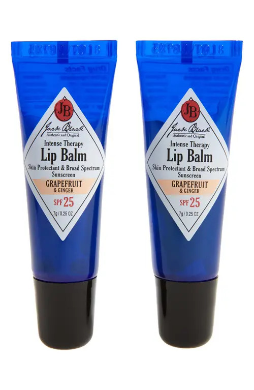 Jack Black Intense Therapy Lip Balm SPF 25 Duo in Grapefruit Ginger at Nordstrom | Nordstrom