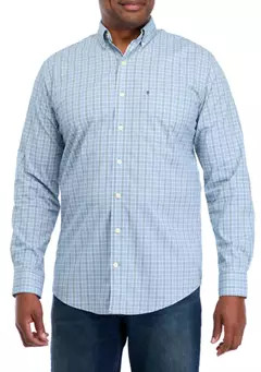 IZOD Big & Tall Comfort Performance Woven Button Down Shirt | Belk