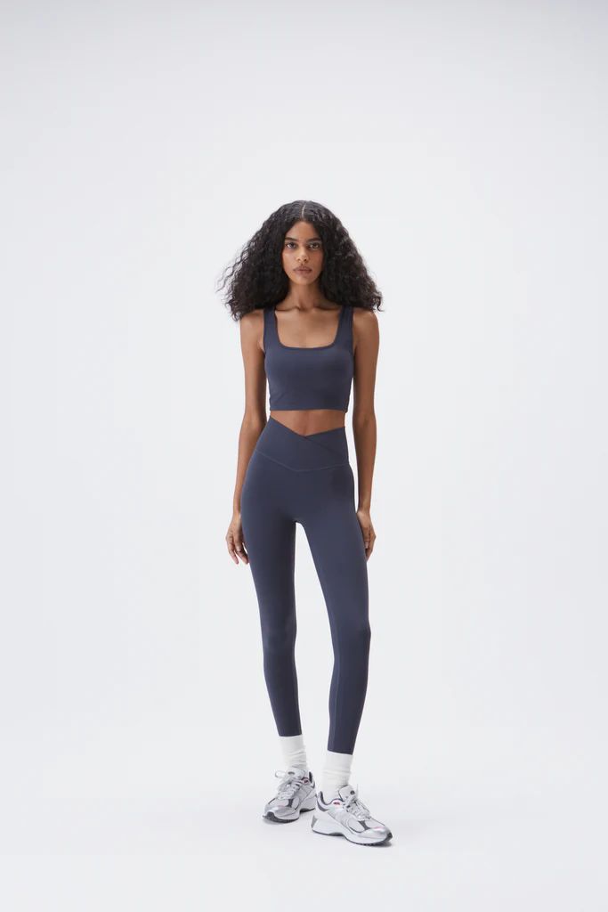 Ultimate Wrap Over Leggings - Midnight Blue | Adanola UK