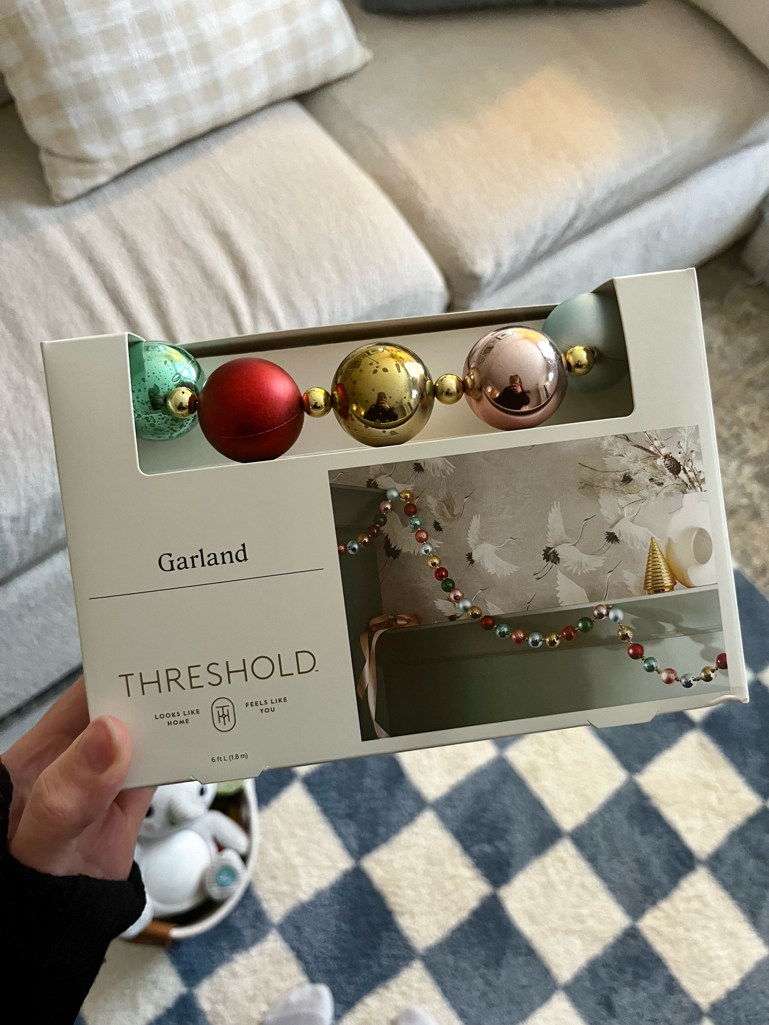 The cutest little garland I found at target! I’m already ready to decorate for Christmas 🎄 

#LTKSeasonal #LTKHoliday #LTKhome