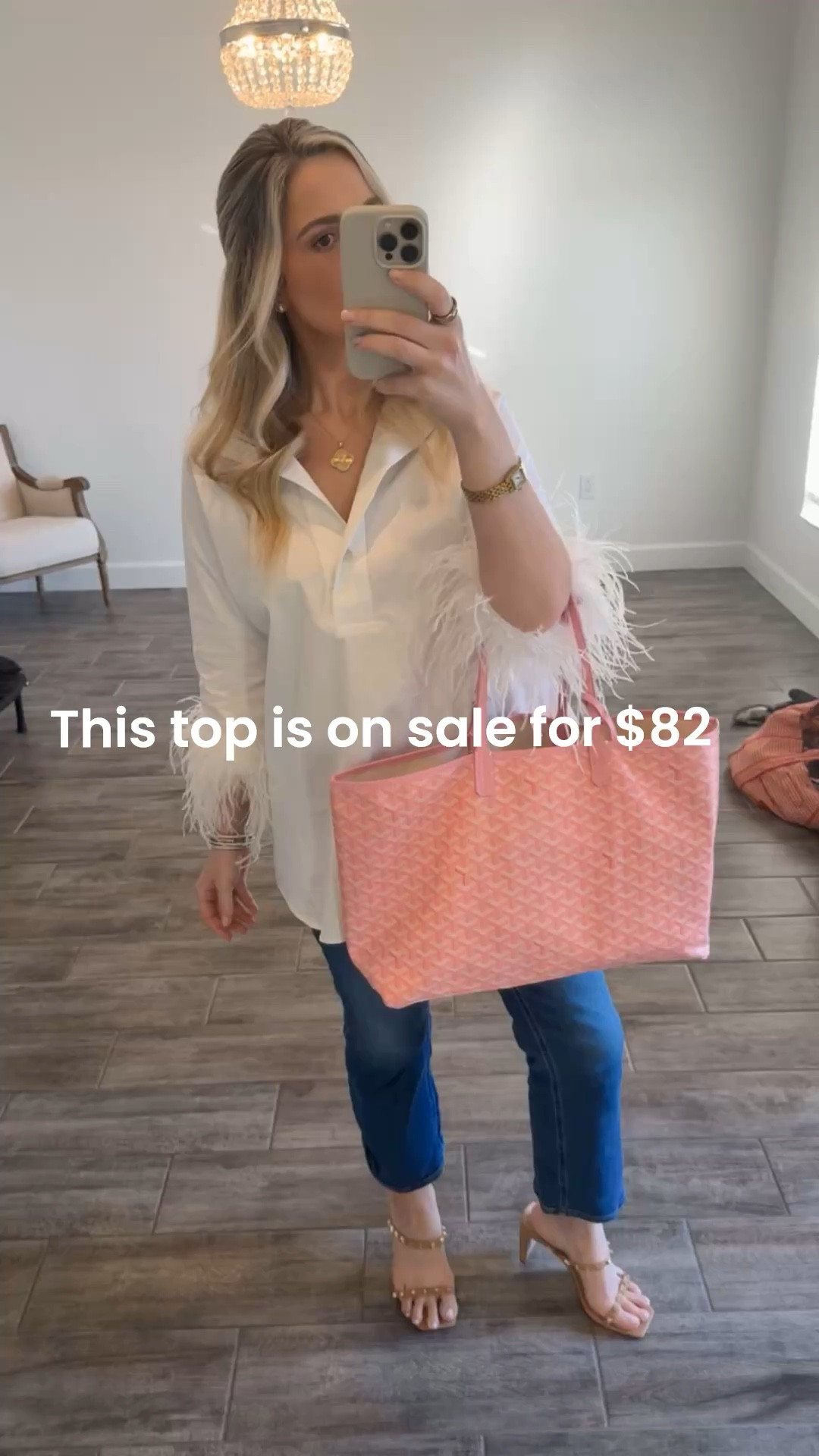 My top is from Tuckernuck and is on a double discount with code YOUROCK
This is the willow feather sleeve top
Tnuck
Look for less
Deal
Steal
Save
Stylewithnosecrets 

#LTKootd #LTKMidsize #LTKSaleAlert