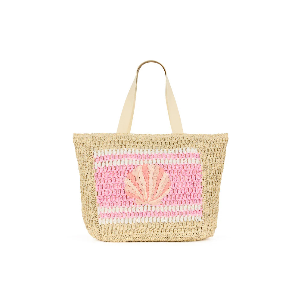 Straw Beach Tote Bag - Shell Beach | Kulani Kinis US
