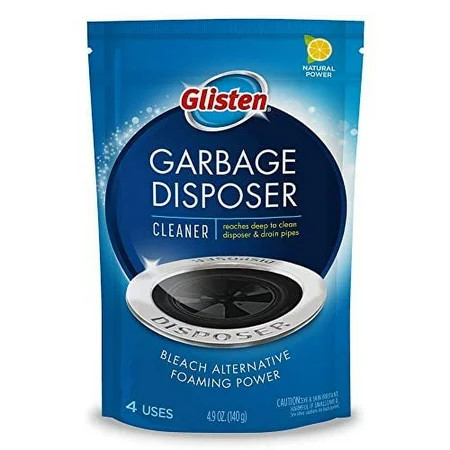 Glisten Garbage Disposer Cleaner Odor Eliminator with Foaming Action Removes Build-up and Deep Cleans Lemon Scent 4 Uses | Walmart (US)