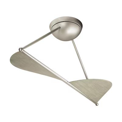 Kichler Kyte 50-in Brushed Nickel Indoor Flush Mount Ceiling Fan Wall-mounted (2-Blade) Lowes.com | Lowe's
