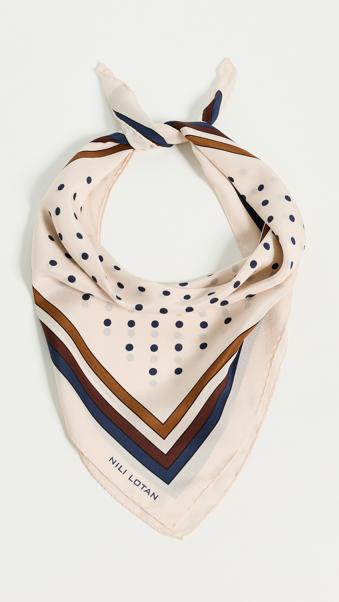 Nili Lotan Vintage Silk Polka-Dot Scarf Vintage Polka Dot One Size | Shopbop