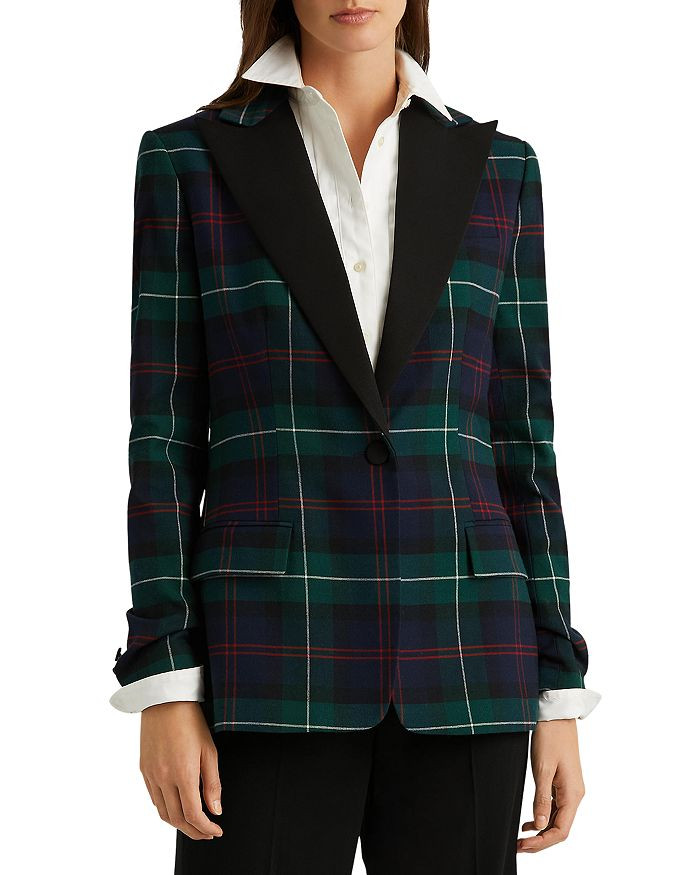Plaid One Button Blazer | Bloomingdale's (US)