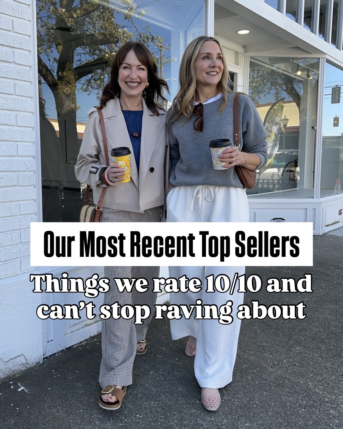 Everything you've been loving the most from our recent shares! Not surprisingly, they're our tried & true favorites too!

We're both 5'6" and wear size small in tops and 26/27 in jeans.

#LTKBeauty

#LTKOver40 #LTKootd #LTKSaleAlert