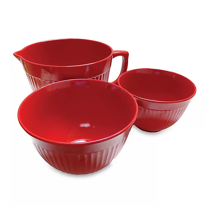 Natural Home Products Moboo® Set of 3 Mixing Bowls in Cherry | Bed Bath & Beyond