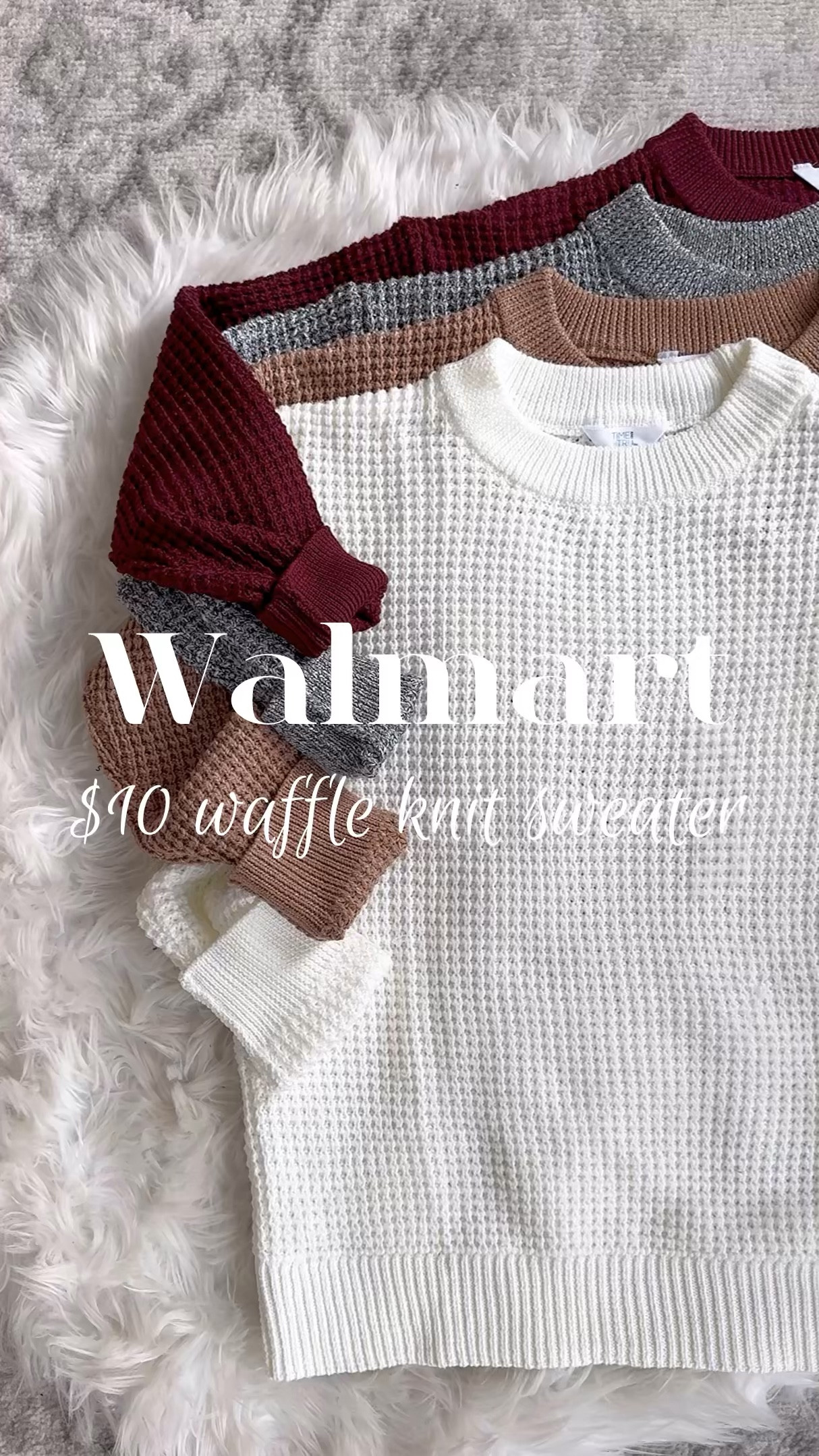 Another Walmart win with this $10 waffle knit sweater🫶🏼it’s giving Aerie and Madewell vibes and the quality is🤌🏼I’m in my true to size medium and it has the perfect oversized fit.
Walmart new arrivals, winter outfits, winter sweaters, Walmart fashion, affordable style, budget fashion, over 40 style, mom outfit

#LTKSaleAlert #LTKWatchNow #LTKOver40
