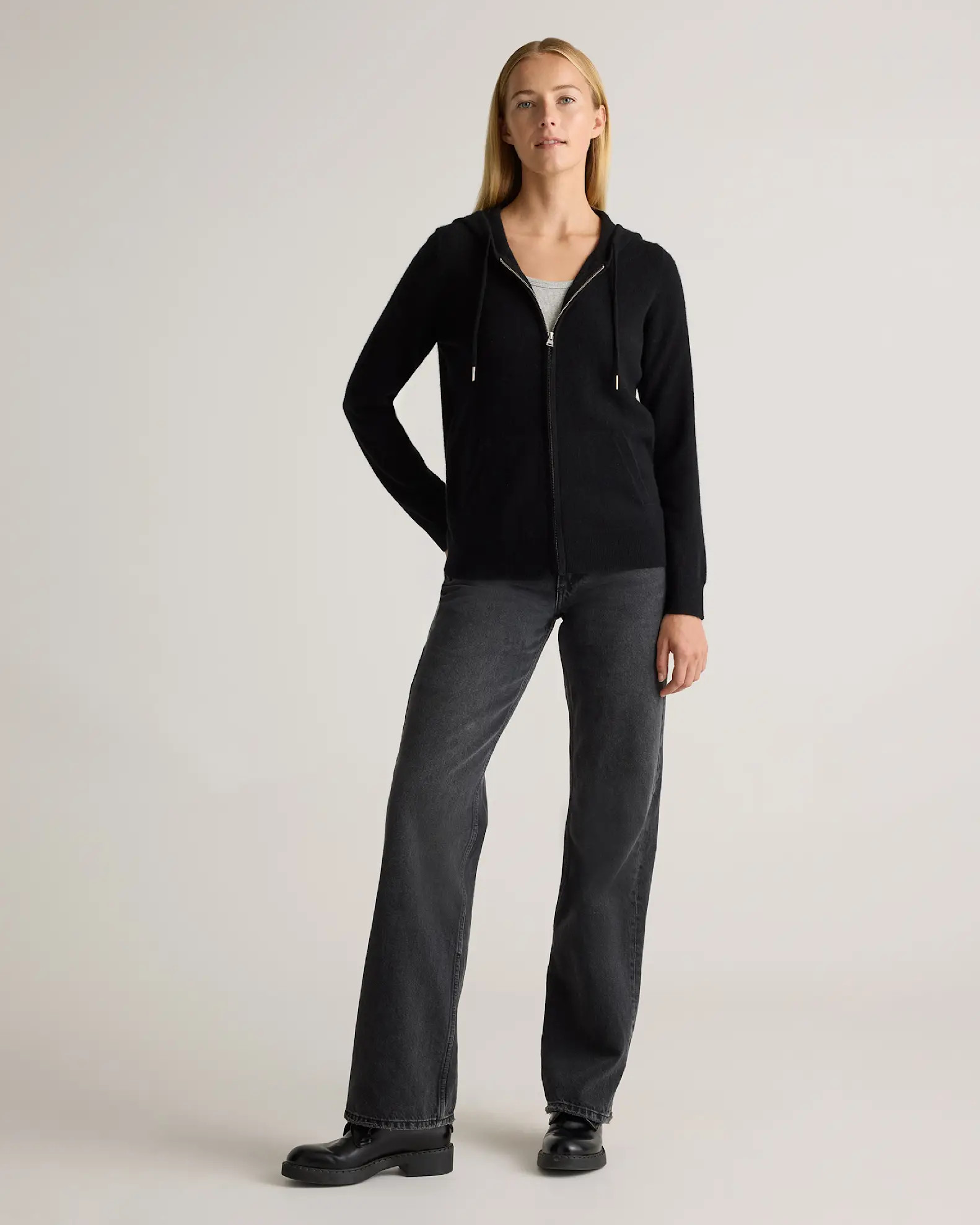 Mongolian Cashmere Full-Zip Hoodie | Quince