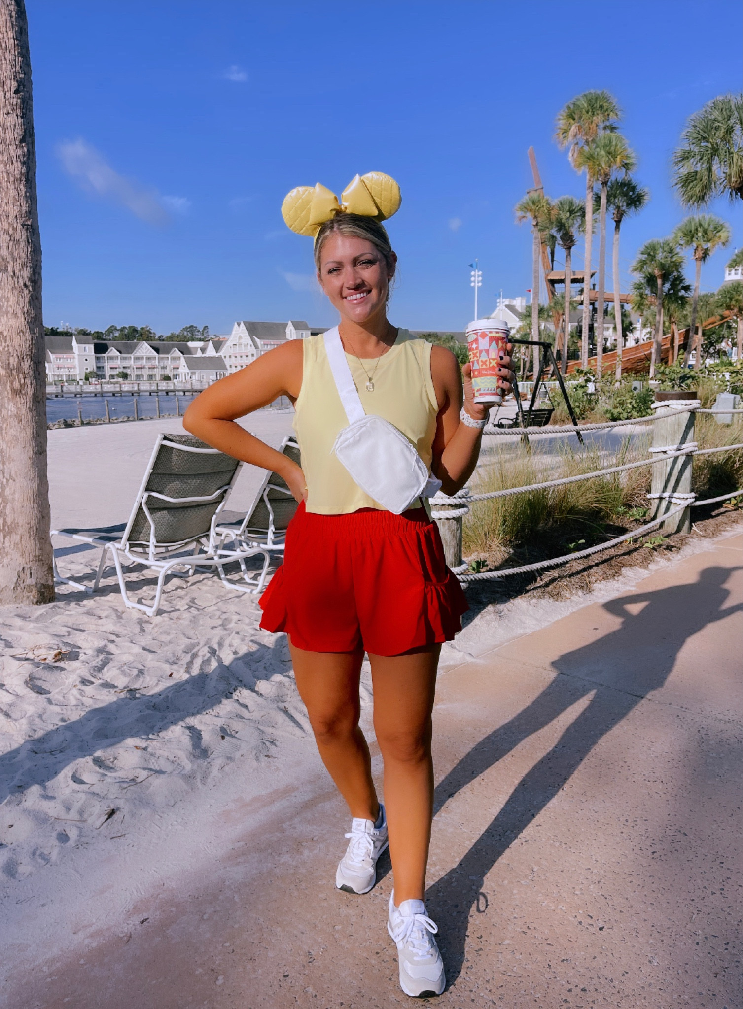 Disney outfit! Tank TTS small / sized up one in the shorts!!