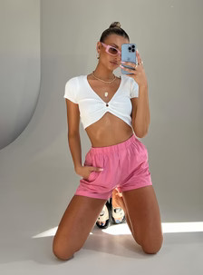 Leonara Shorts Pink | Princess Polly US