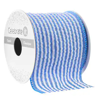 2.5" x 3yd. Wired Seersucker Ribbon by Celebrate It™ Classic | Michaels Stores
