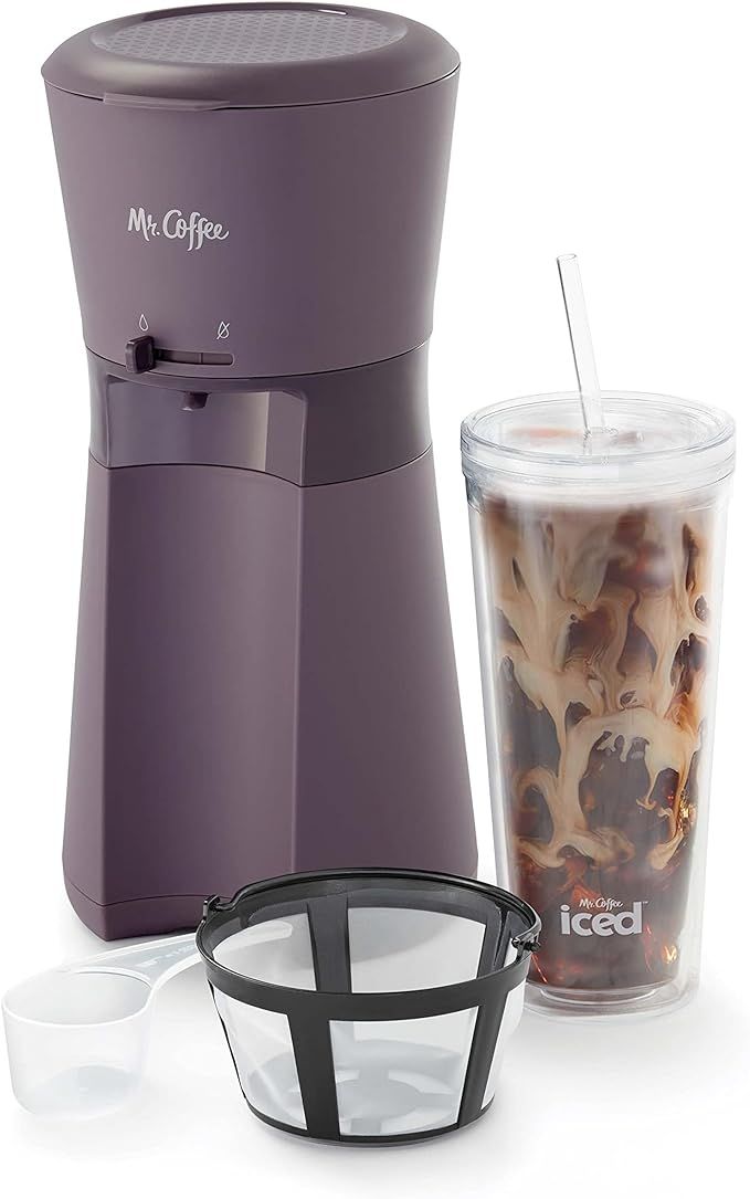 Mr. Coffee Iced Coffee Maker, Single Serve Machine with 22-Ounce Tumbler and Reusable Coffee Filt... | Amazon (US)