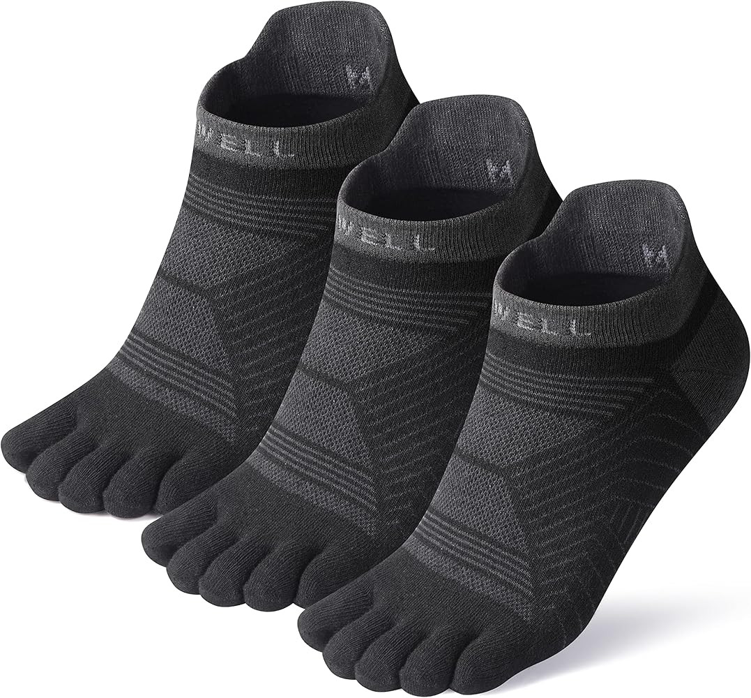 VWELL Toe Socks for Men/Women, COOLMAX Five Finger Socks, High Performance Athletic Toe Socks No ... | Amazon (US)