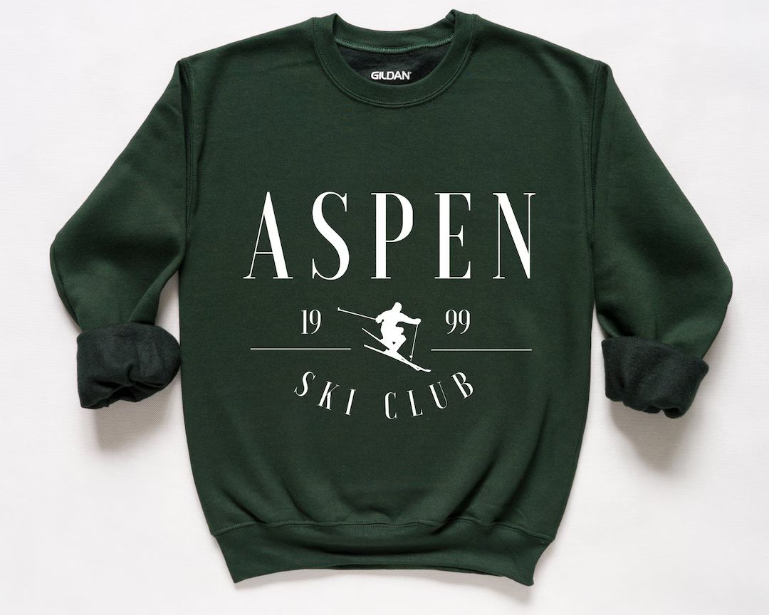 Aspen Ski Club Crewneck Vintage Sweatshirt Ski Lodge Colorado Sweatshirt Ski Resort Winter Sweats... | Etsy (US)