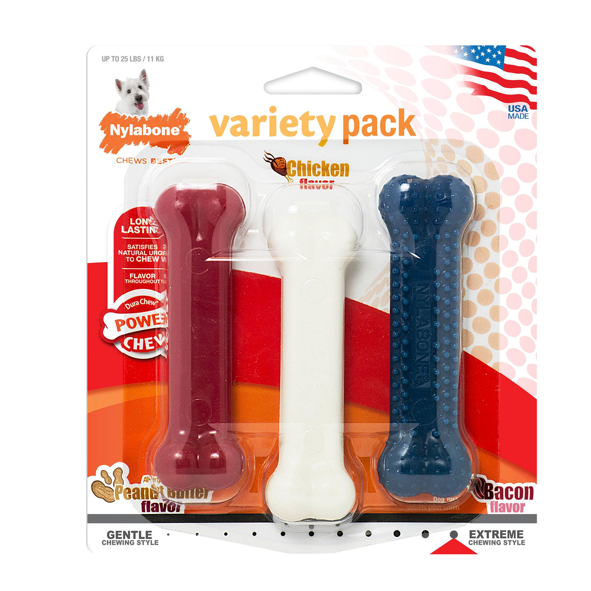 Nylabone® DuraChew® Bone Chew Dog Toys - 3 Pack | PetSmart