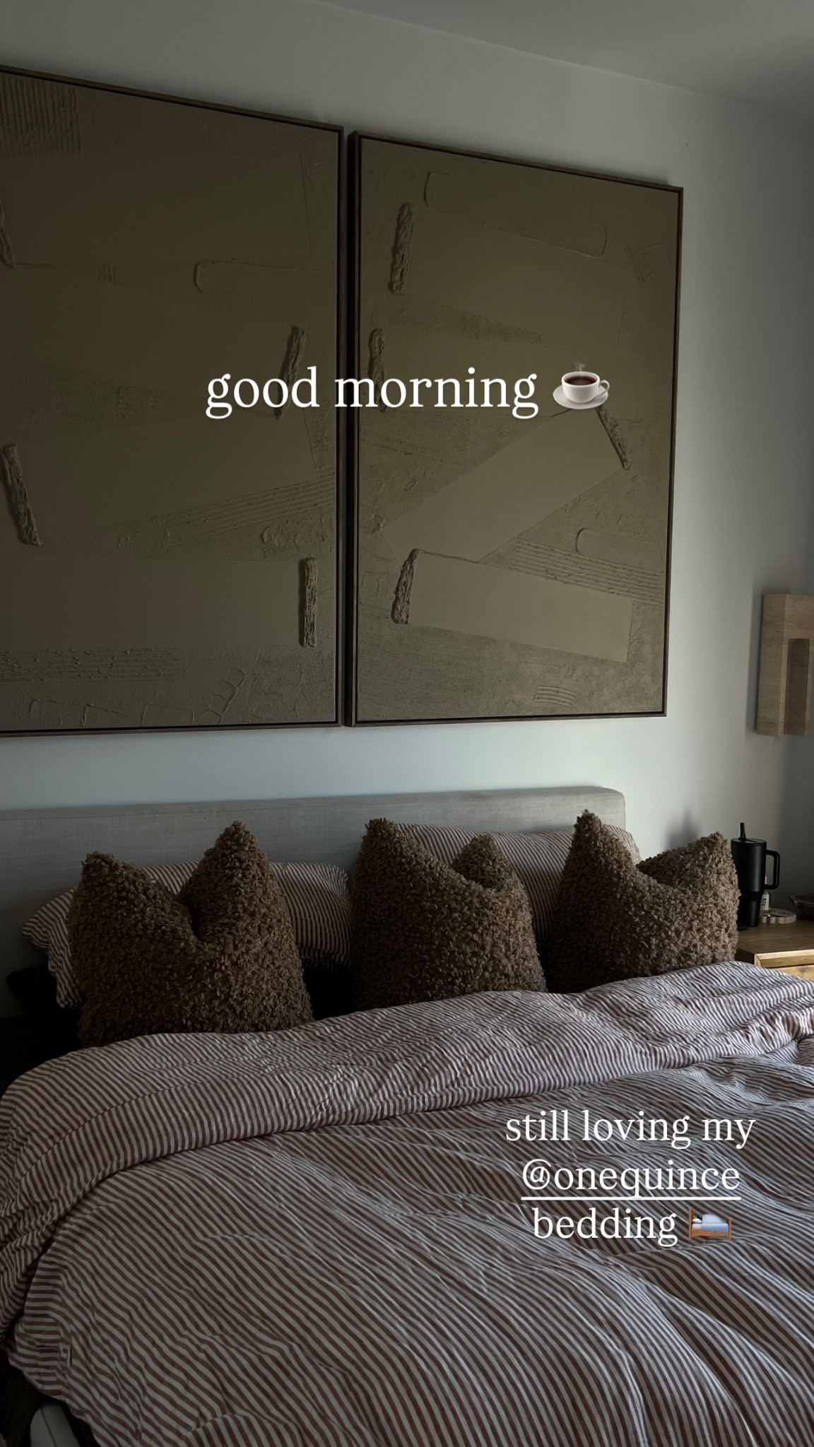 good morning ☕️ still loving my 
@onequince bedding 🛌

#LTKSeasonal #LTKHome