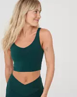 OFFLINE By Aerie Real Me Low Key Longline Sports Bra | Aerie