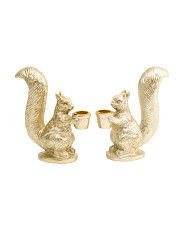 Set Of 2 6.5in Squirrel Taper Candle Holders | Pillows & Decor | Marshalls | Marshalls