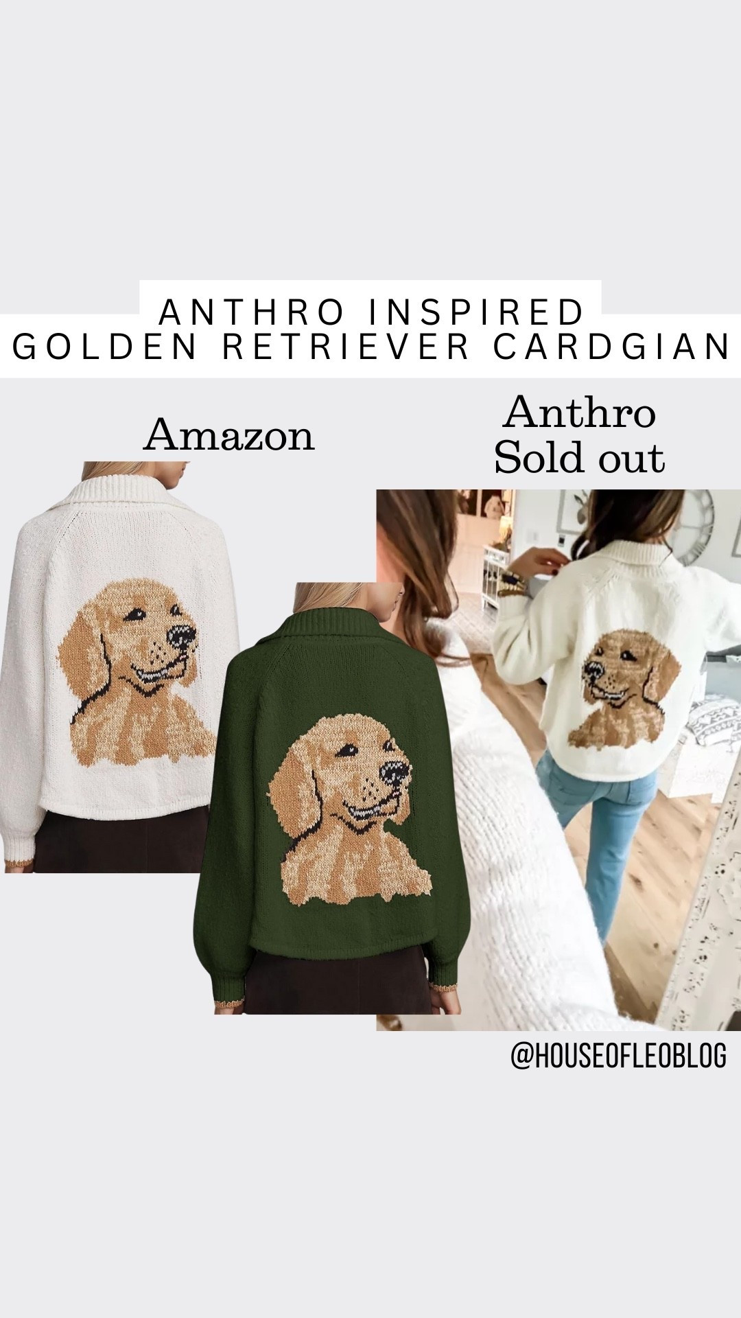 Golden retriever sweater, Amazon fashion, Anthropologie inspired, her dog lovers, gifts for pet lovers

#LTKGiftGuide #LTKFindsUnder50