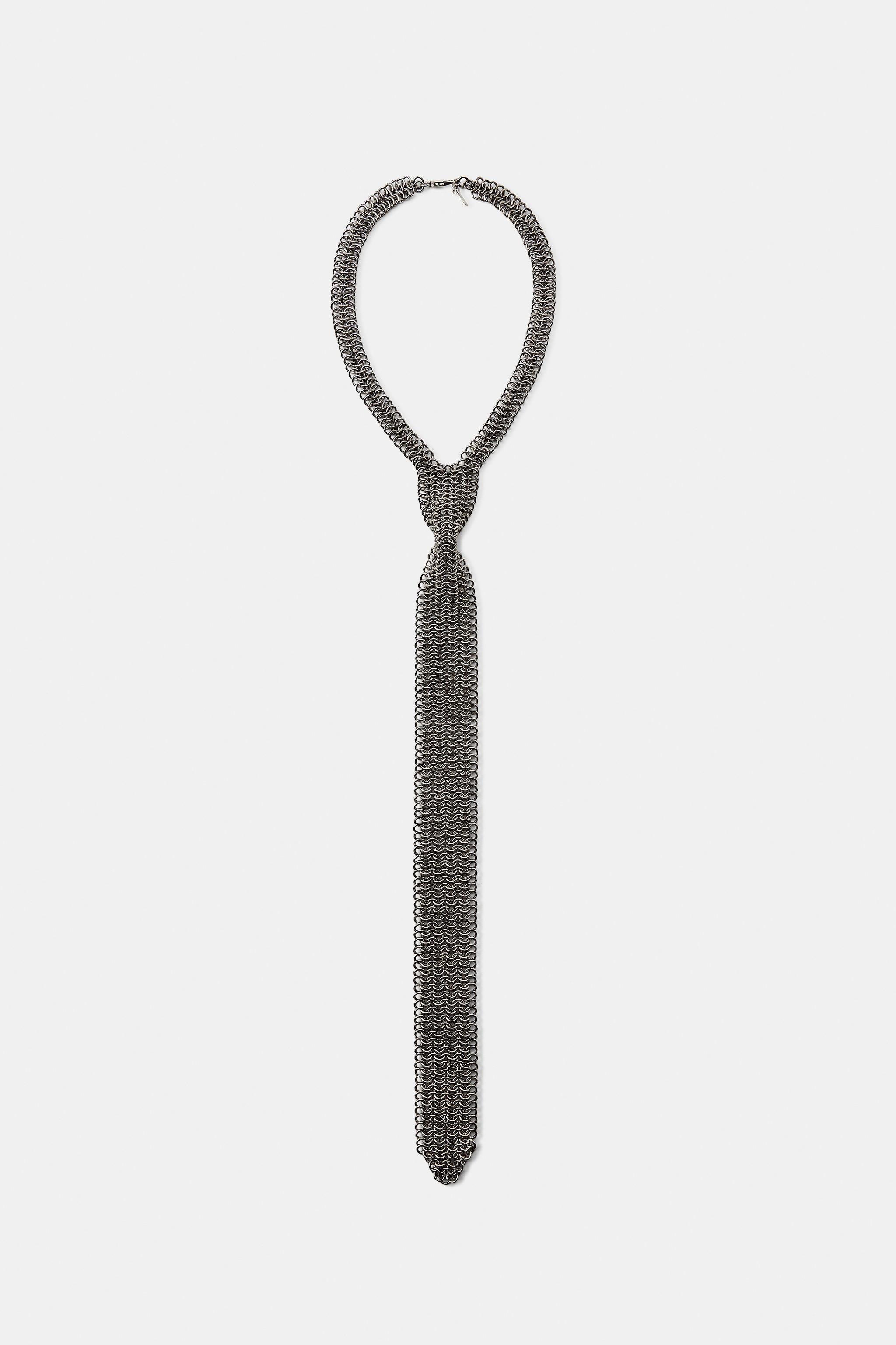 METAL TIE NECKLACE | Zara Canada