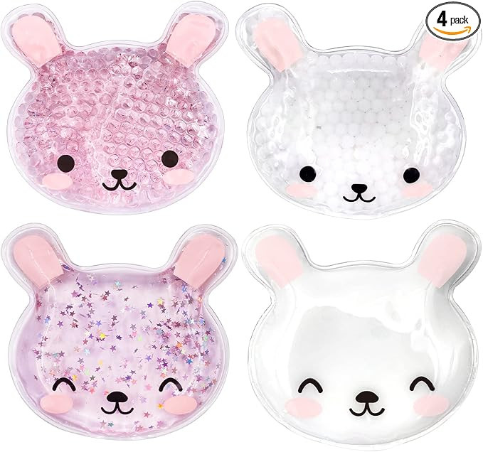 4 PCS Boo Boo Ice Packs, Kids Reusable Gel Ice Pack, Cute Children Gel Ice Pack for Kids Injuries... | Amazon (US)