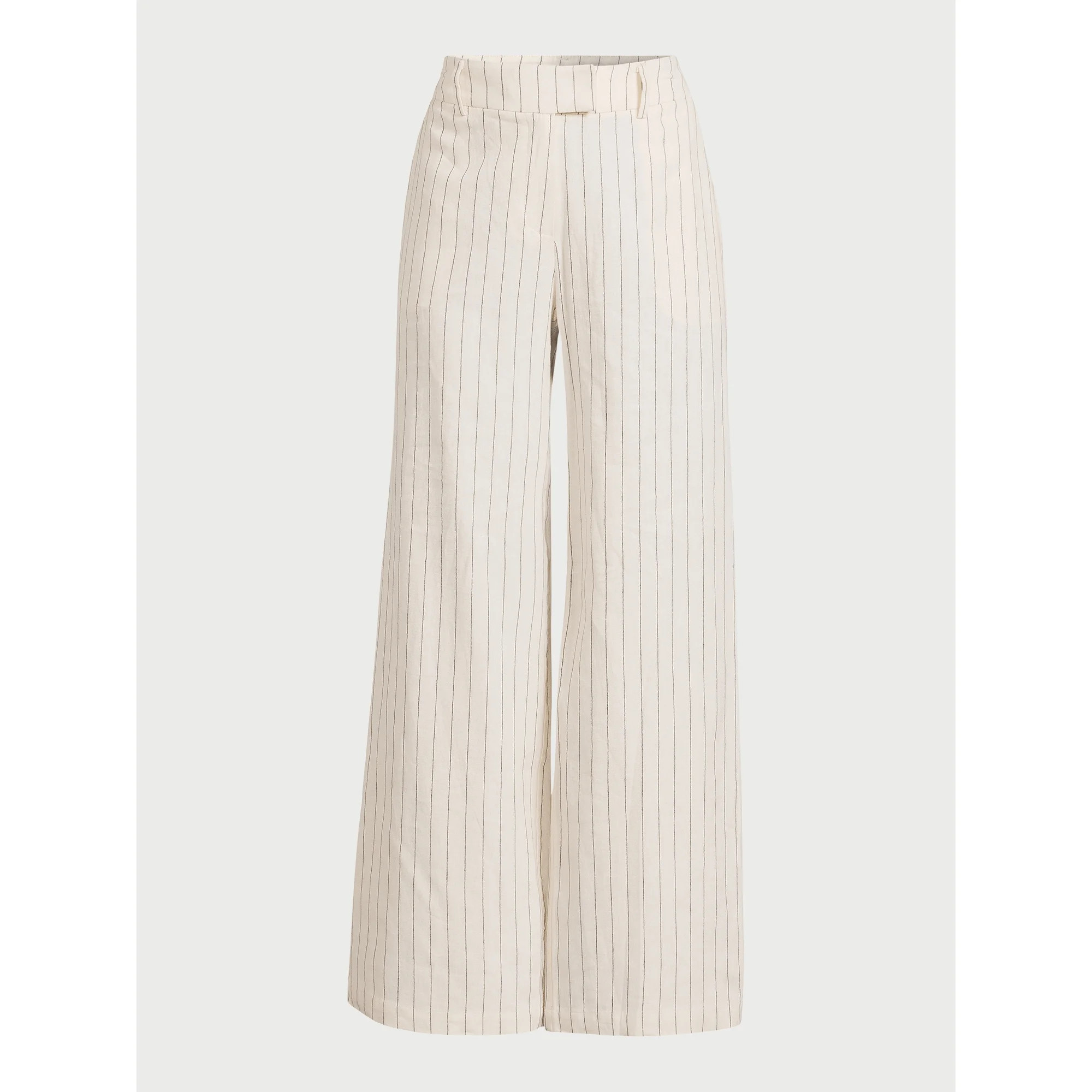 Scoop Women's Tailored Linen Blend Pants with Wide Leg, Sizes 0-18, 31.5’’ Inseam - Walmart.c... | Walmart (US)