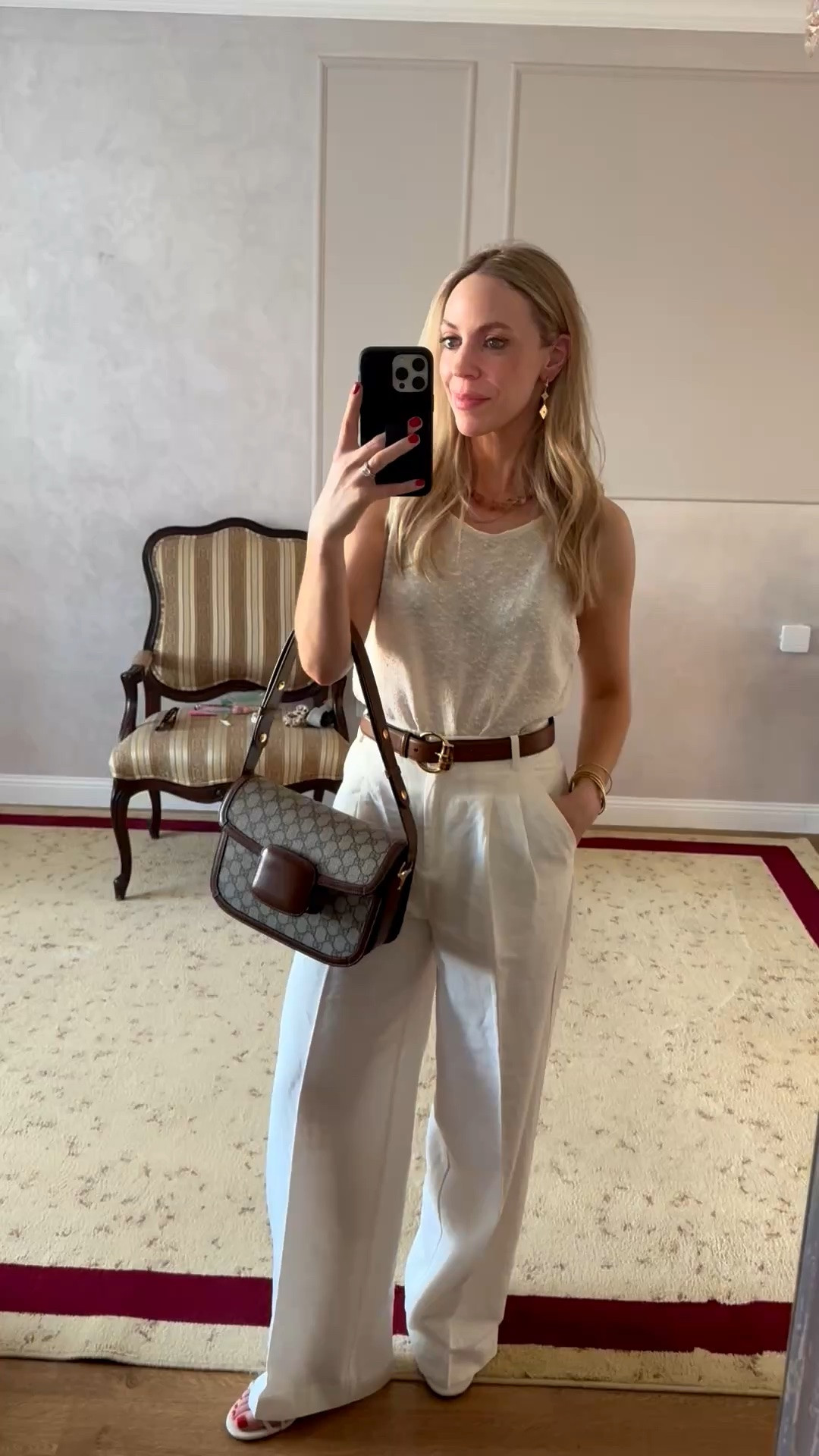 Summer date night outfit, linen pants, cream summer outfit, Gucci belt, style over 40

#LTKTravel #LTKSeasonal #LTKdayinmylife
