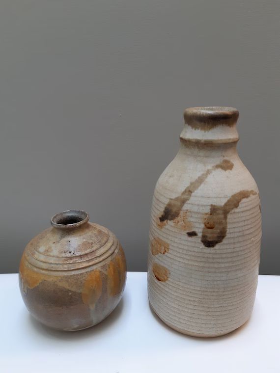 Vintage pottery ceramic vases, mixed set, small, natural rustic, textured, handmade. | Etsy (CAD)
