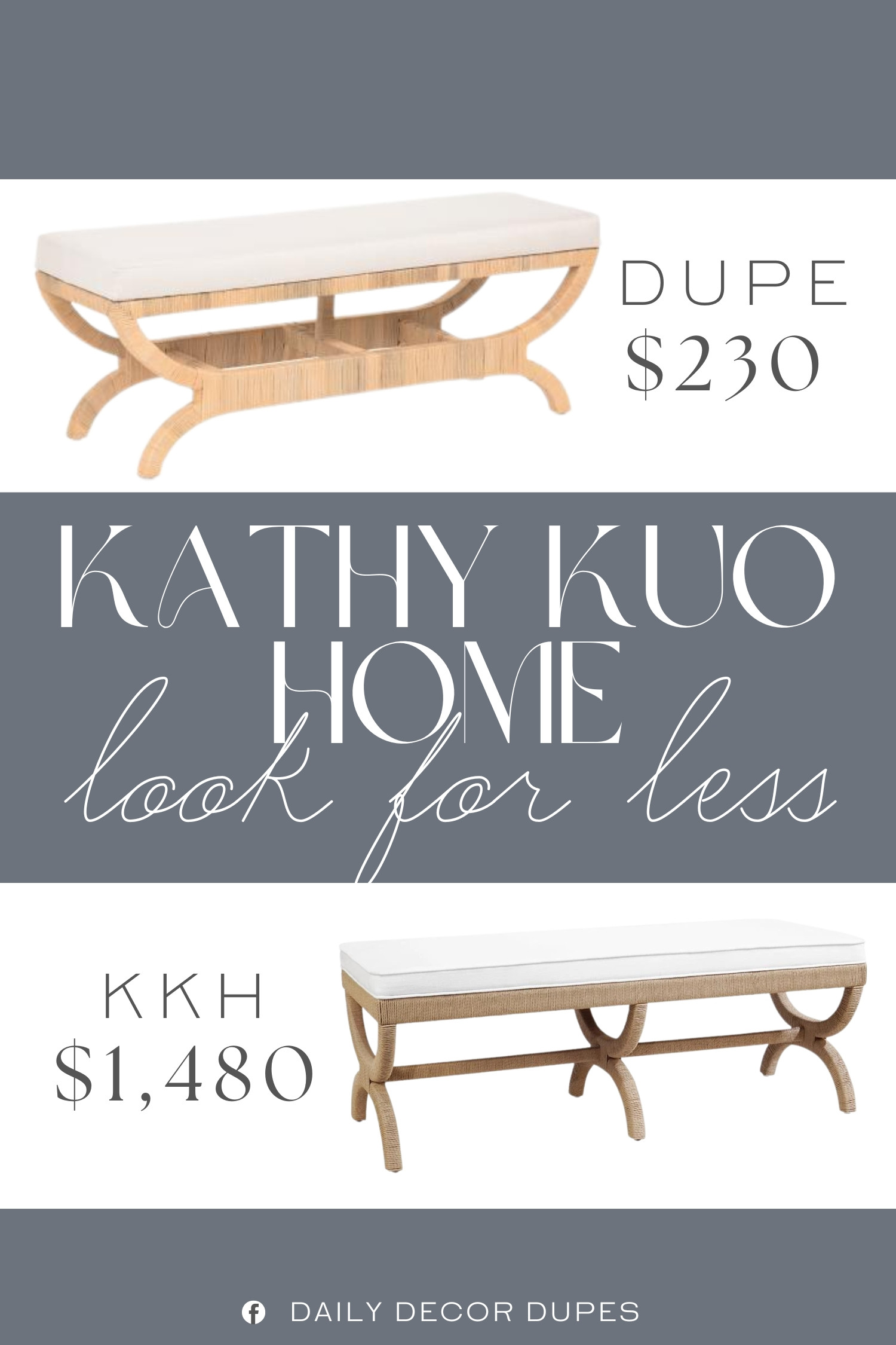 Inspired by Kathy Kuo Home Upholstered Entryway Bench. Coastal Entryway Bench. Rattan Entry Bench with Cushion. Woven Rattan Bench Seat. Upholstered Rattan Bench. Natural Woven Bench. Boho Entryway Bench. Coastal Farmhouse Bench. 

Home more affordable option find copy cat similar look for less budget friendly affordable cheap cheaper beautiful pretty. Clearance sale coupon code discount code promo code luxury lookalike look a like Inspo inspiration inspired by idea ideas Love like these? I share multiple every day in my FB group. #kathykuohomeinspired #entrywaybench #wovenfurniture #entrywayinspo #furniturefinds #accentbench #wovenbench  

 #LTKHome