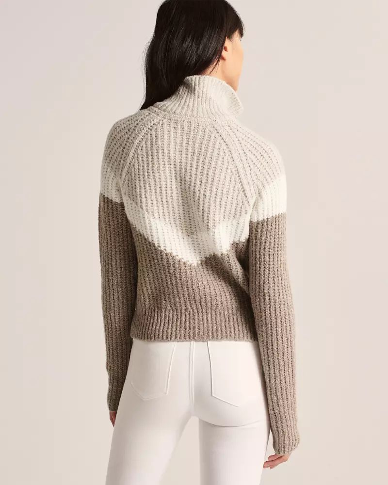 Half-Zip Pointelle Sweater | Abercrombie & Fitch US & UK