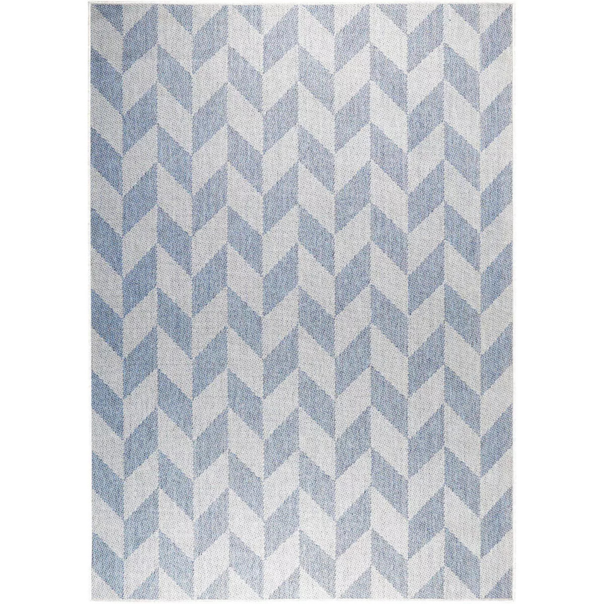 9'2" x 12'5" Country Calla Indoor/Outdoor Rug Blue/Gray - Nicole Miller | Target