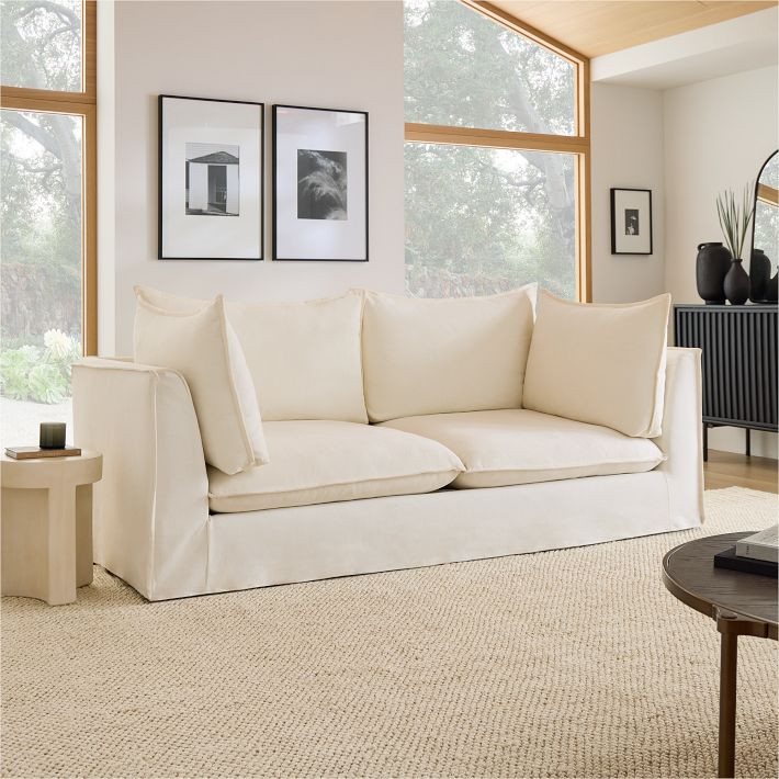Bleecker Down-Filled Slipcover Sofa (66"–96") | West Elm (US)