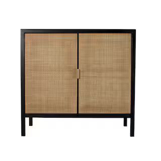 AndMakers Newport Matte Black Small Sideboard TW-NP-BF-BL-FA - The Home Depot | The Home Depot