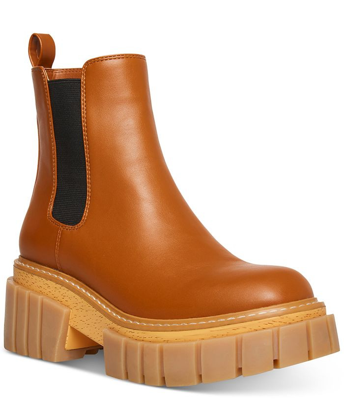 Madden Girl Pheobe Lug Sole Chelsea Booties & Reviews - Booties - Shoes - Macy's | Macys (US)
