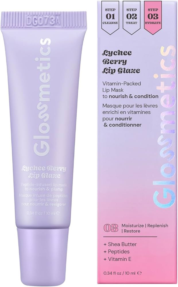 Glossmetics Lychee Berry Lip Glaze - Overnight Lip Mask for Dry Lips. Fruit Butter Lip Mask, Hydr... | Amazon (US)