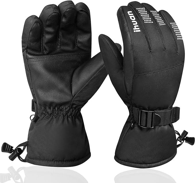 ihuan Waterproof Ski Gloves for Men and Women - Winter Snow Gloves for Cold Weather, Snowboard Gl... | Amazon (US)