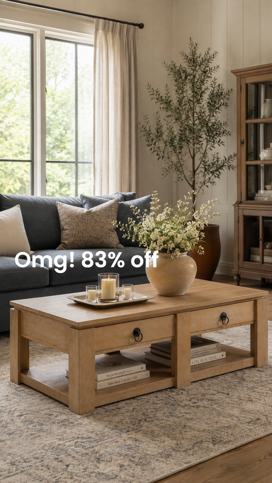 Coffee table it’s 83% off right now dining room coffee table that looks like pottery barn ￼

#LTKSaleAlert #LTKHome