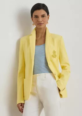 Lauren Ralph Lauren Women's Bullion Jacquard Blazer, Large | Belk