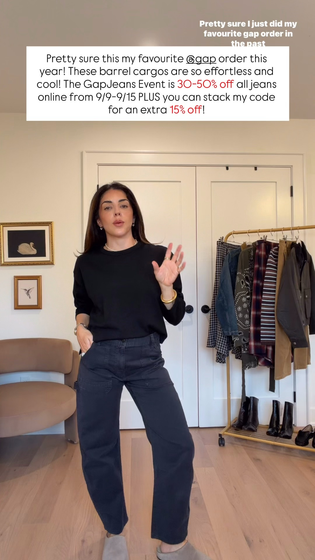 I think I just did my favourite @gap order of the year! GapJeans Event: 30-50% off All Jeans Online 9/9-9/15 PLUS you can stack my code for an extra 15% off! CODE: VANESSA15

Sweater - small petite
Pants - size 2

#howyouweargap #gappartner

#LTKcanada #LTKfall #LTKsale