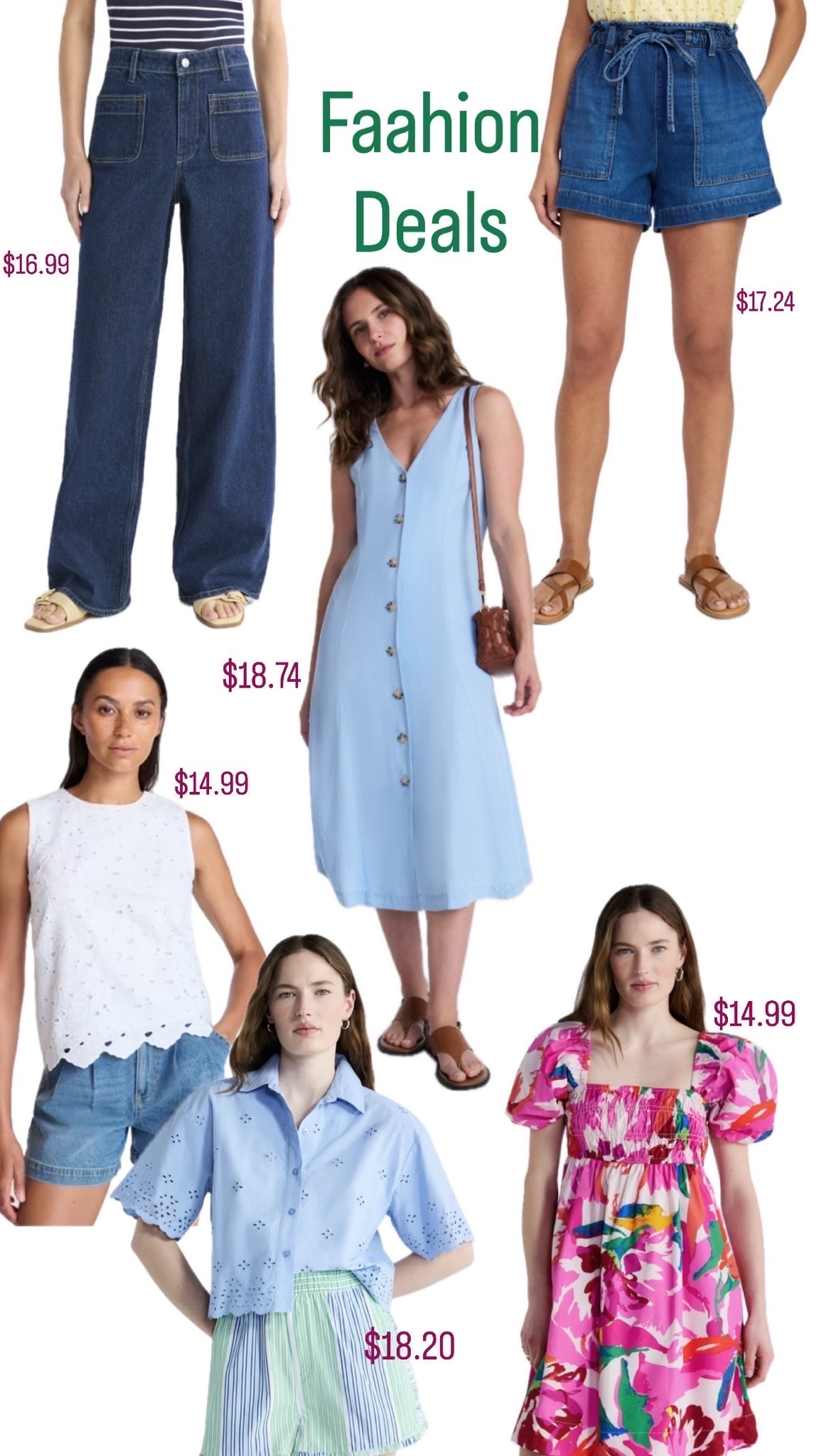 Walmart fashion deals you cannot beat these prices! Dresses, swim, shoes, shorts and tops!