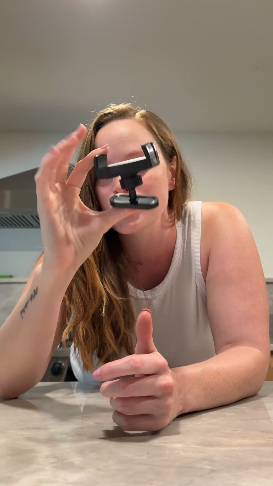 Magnetic phone holder for content creators