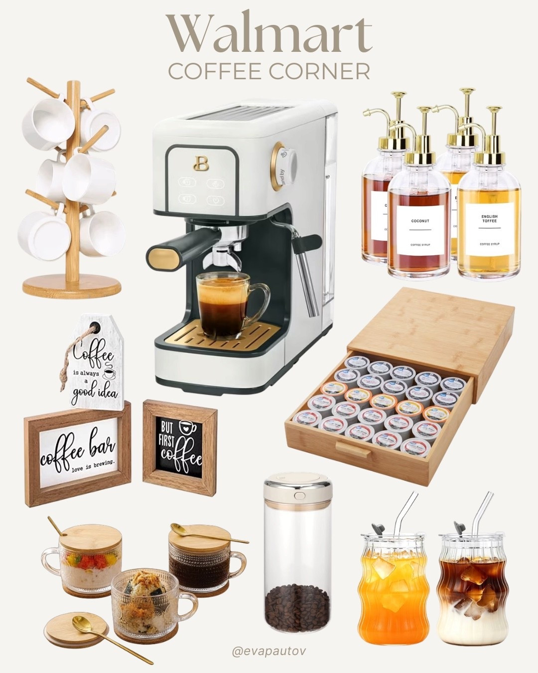 Turning my little coffee corner into my favorite spot in the house ☕️🤎 these Walmart finds are perfect for creating a cozy at home coffee bar without spending a fortune ✨

#LTKHome #LTKSaleAlert #LTKfoodie