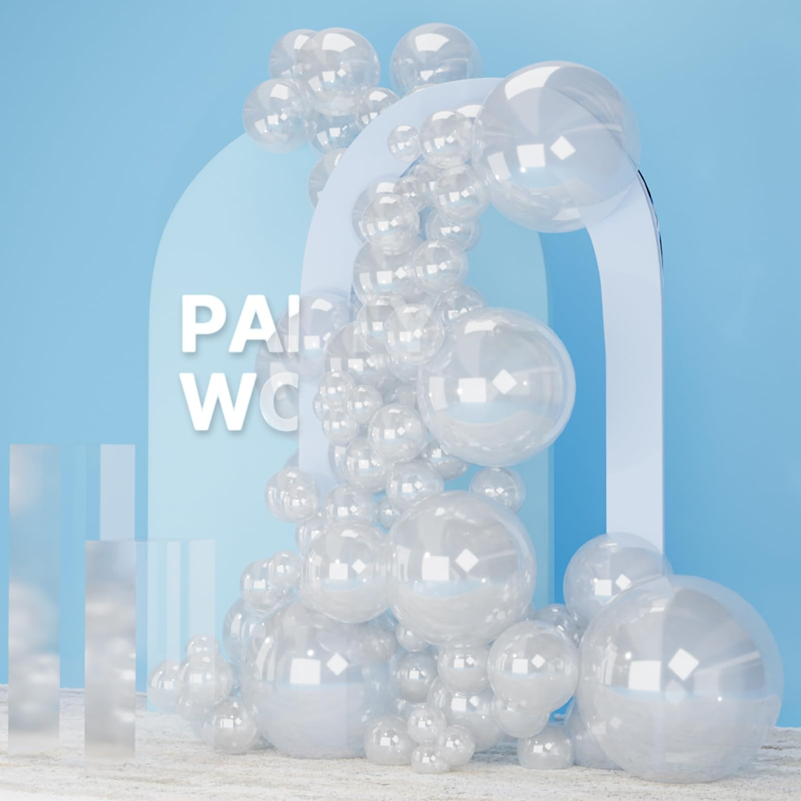 PartyWoo Clear Balloons 140 pcs Different Sizes of 18 12 10 5 Inch Transparent Bubble Latex Heliu... | Amazon (US)